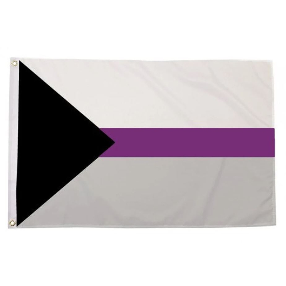Zac's Alter Ego - 5 x 3 Feet Demisexual with Brass Eyelets Flagge - Mehrfarben